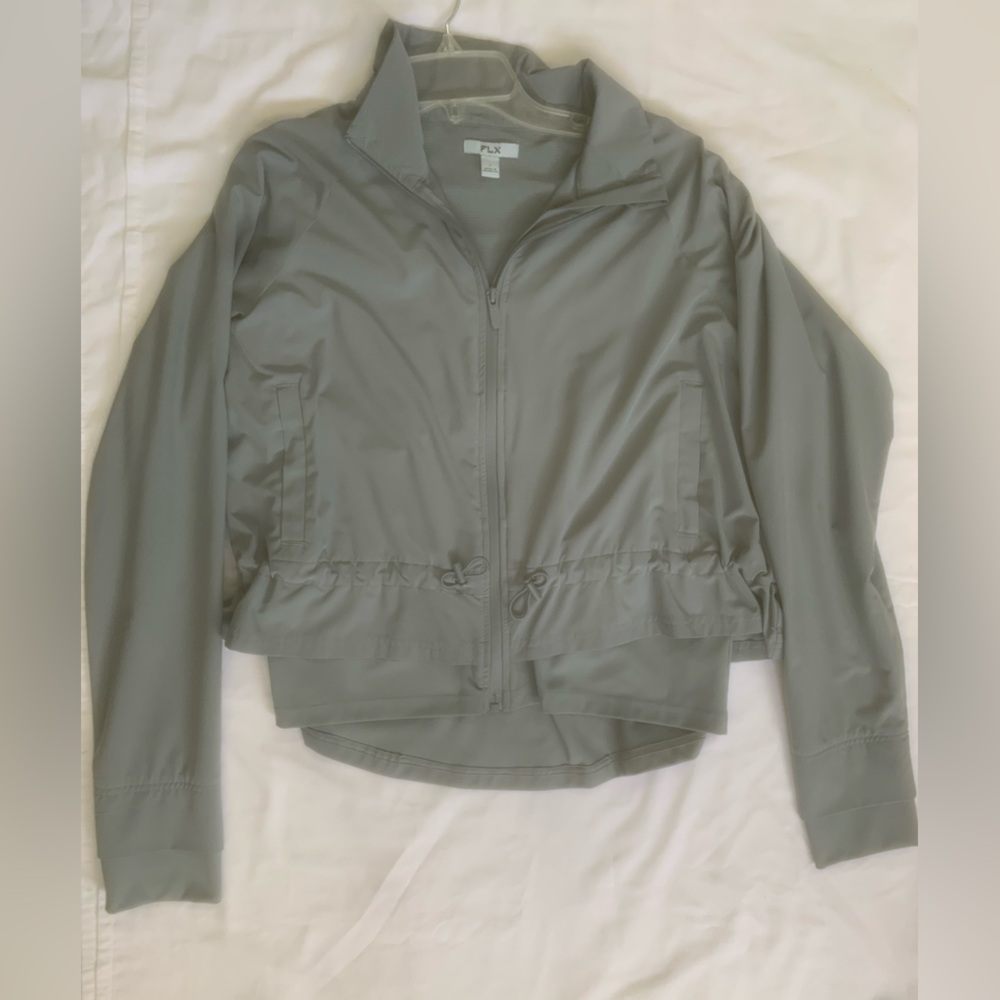 Gray Zip-Up Jacket